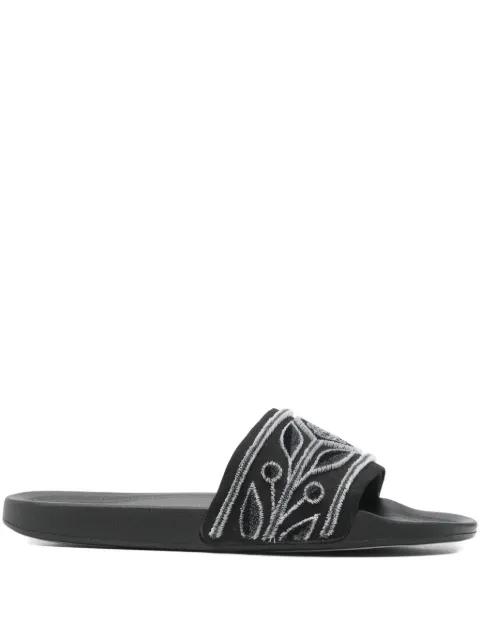 embroidery slide sandal by CASABLANCA