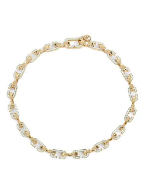 enamelled link chain necklace by CASABLANCA