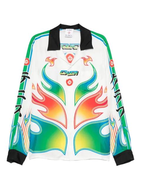 flame-print shirt by CASABLANCA