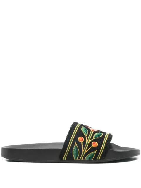 floral embroidered sandals by CASABLANCA