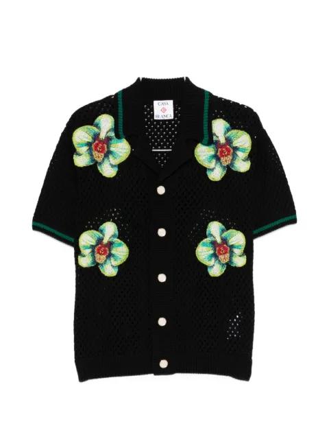 floral-embroidered shirt by CASABLANCA