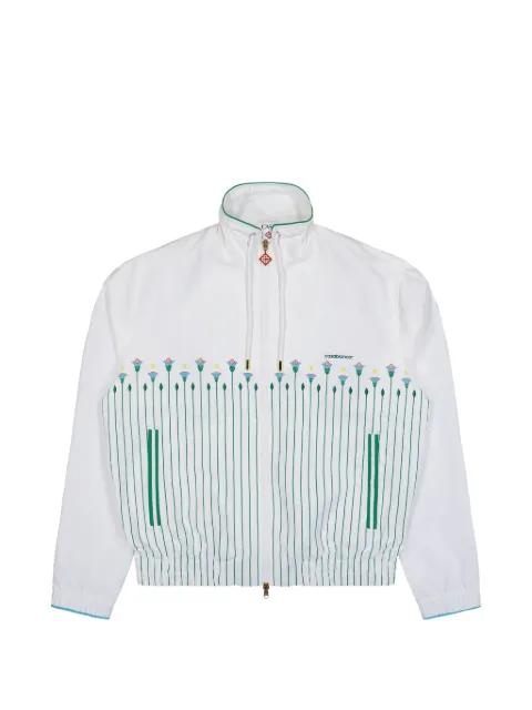 floral-print pinstriped jacket by CASABLANCA