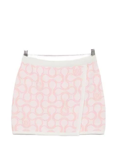 geometric print wrap skirt by CASABLANCA