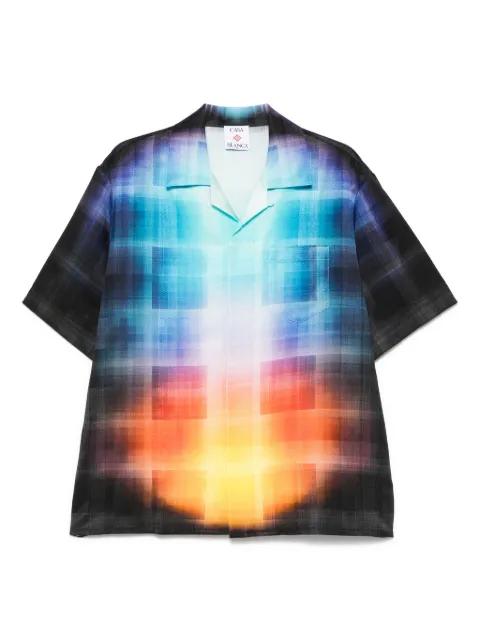 gradient check shirt by CASABLANCA