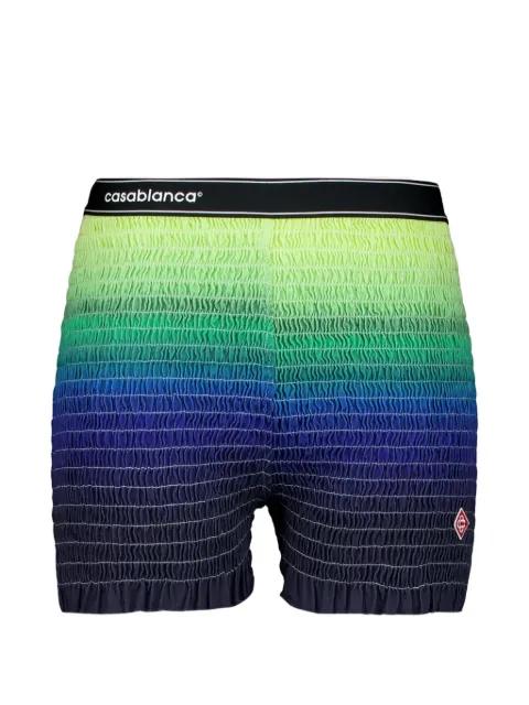 gradient-design shirred-texture shorts by CASABLANCA