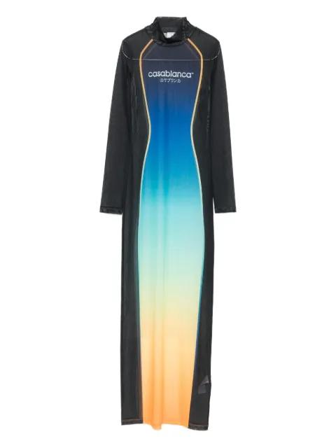 gradient-effect maxi dress by CASABLANCA