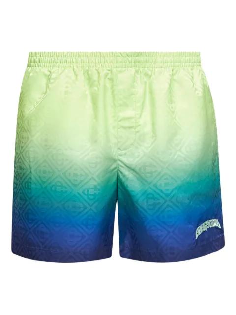 gradient logo-embroidered swim shorts by CASABLANCA