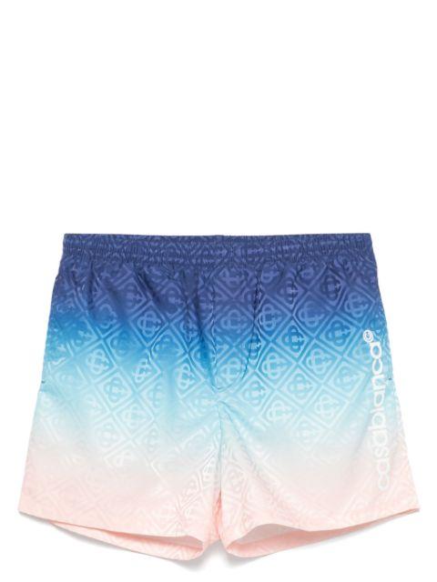 gradient monogram-print shorts by CASABLANCA