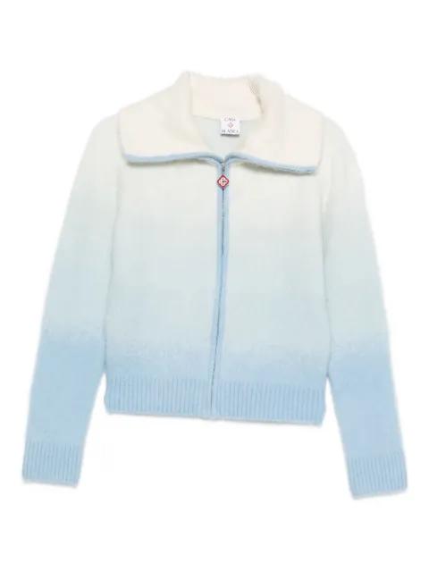 gradient zip-up cardigan by CASABLANCA