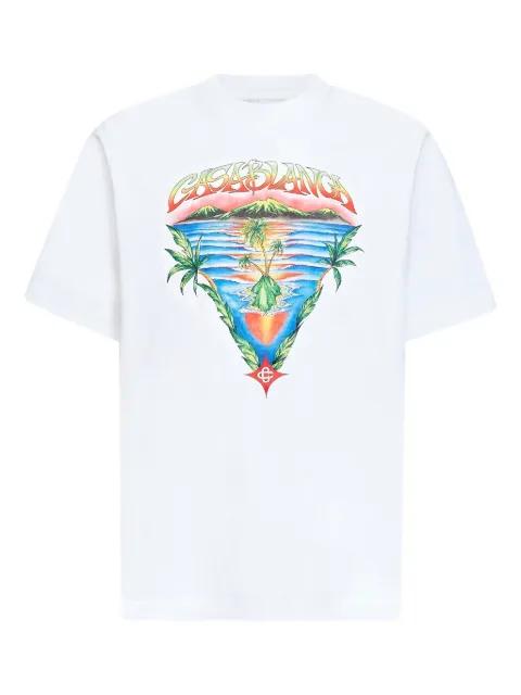 graphic-print cotton T-shirt by CASABLANCA