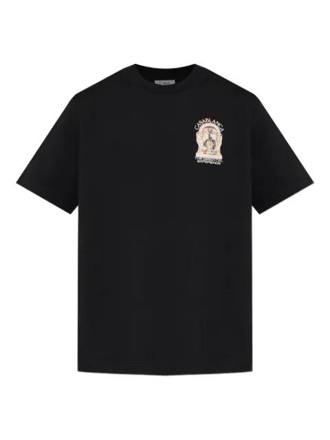 graphic-print crew-neck T-shirt by CASABLANCA