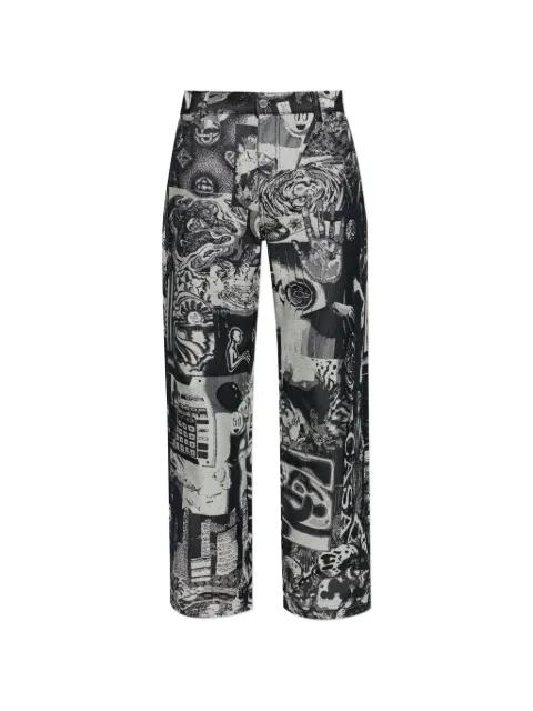graphic-print jeans by CASABLANCA