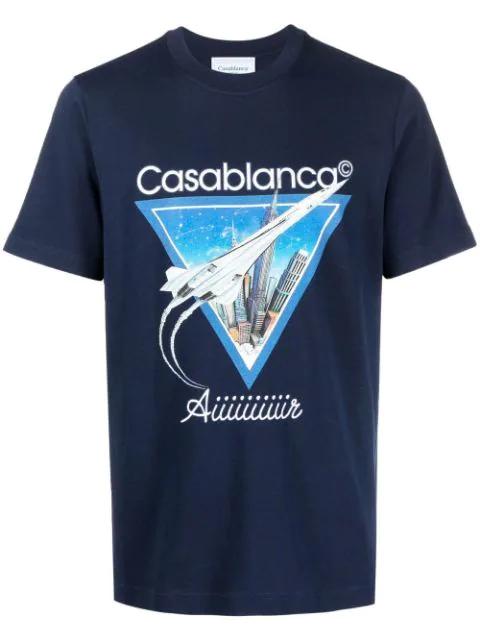 graphic-print short-sleeved T-shirt by CASABLANCA