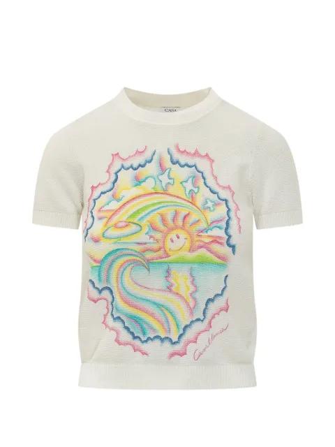 graphic short-sleeves T-shirt by CASABLANCA