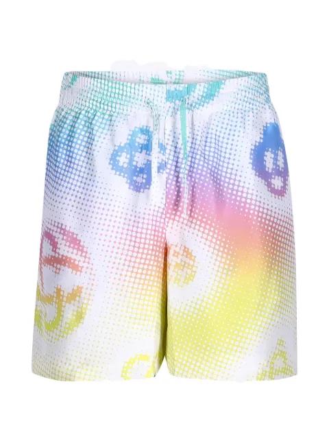 halftone logo silk shorts by CASABLANCA