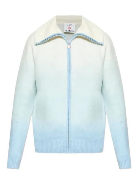high-neck zip-up jacket by CASABLANCA