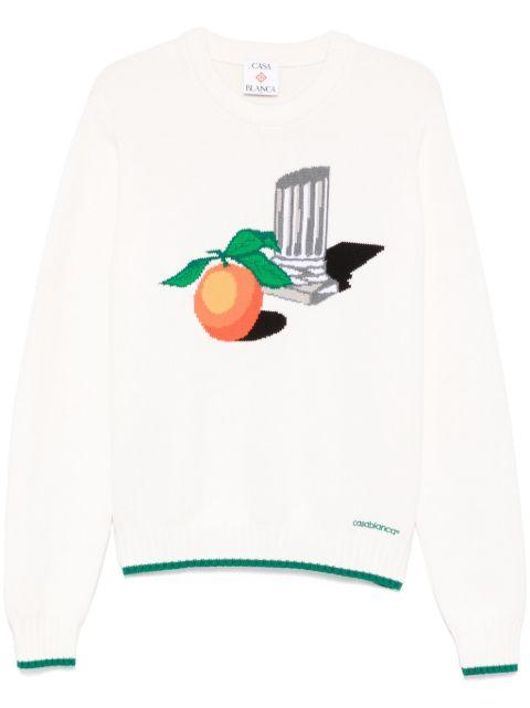 intarsia-knit sweater by CASABLANCA
