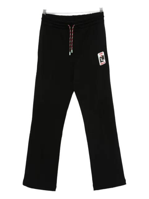 logo-appliqué drawstring track pants by CASABLANCA