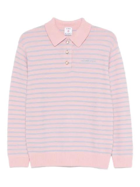 logo-embroidered polo shirt by CASABLANCA