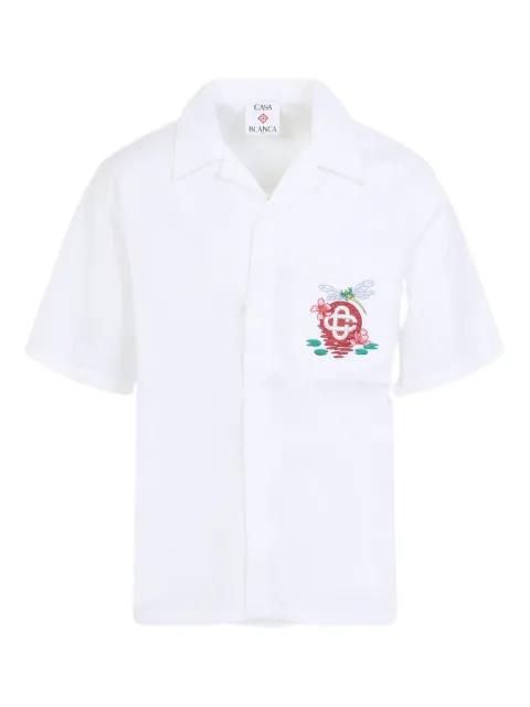 logo-embroidered shirt by CASABLANCA
