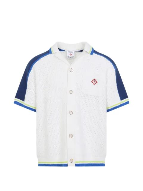 logo-embroidered shirt by CASABLANCA
