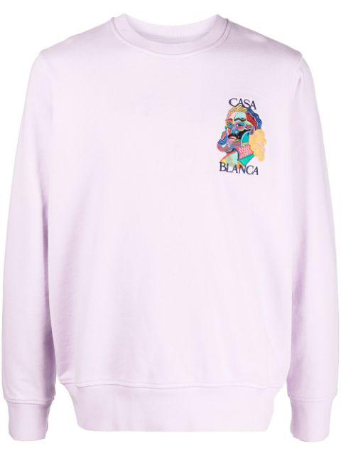 logo-embroidered sweatshirt by CASABLANCA