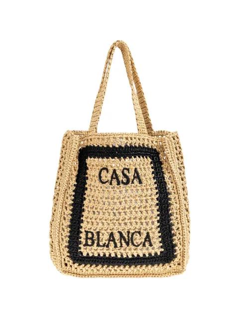 logo-graphic tote bag by CASABLANCA