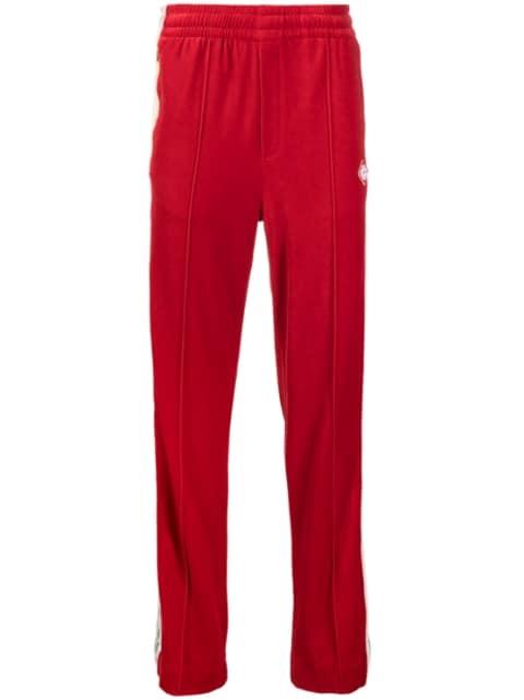 logo-patch striped track pants by CASABLANCA