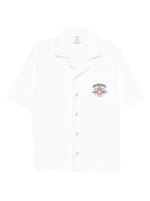 logo-patch terry-cloth shirt by CASABLANCA