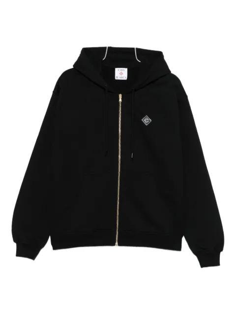logo-patch zip-up hoodie by CASABLANCA