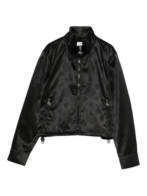 logo-pattern bomber jacket by CASABLANCA