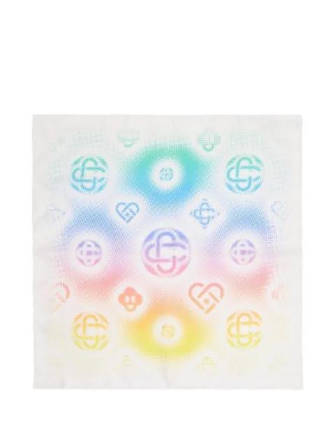 logo-pattern scarf by CASABLANCA