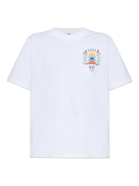logo-print T-shirt by CASABLANCA