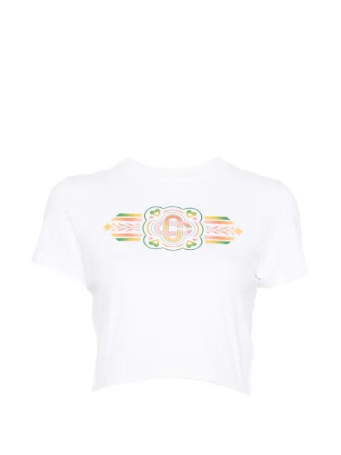 logo-print T-shirt by CASABLANCA