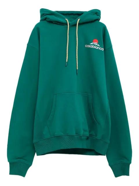 logo-print hoodie by CASABLANCA