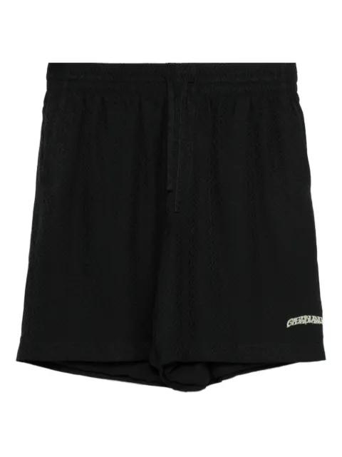 logo-print silk shorts by CASABLANCA