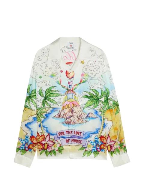 long-sleeve graphic shirt by CASABLANCA