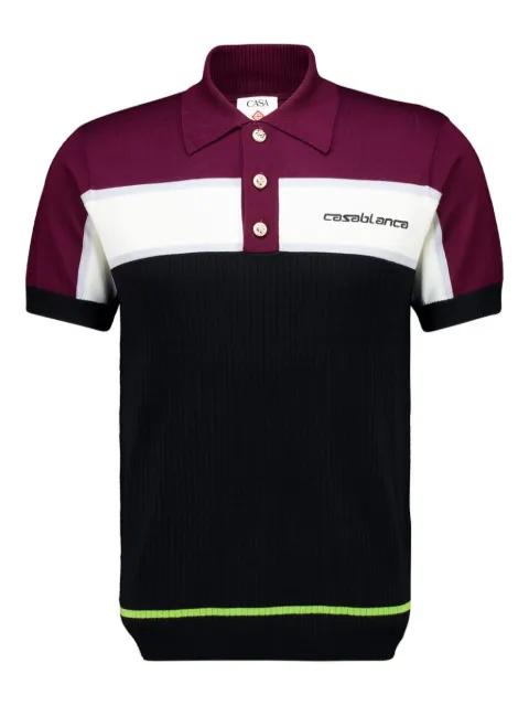 merino wool polo shirt by CASABLANCA
