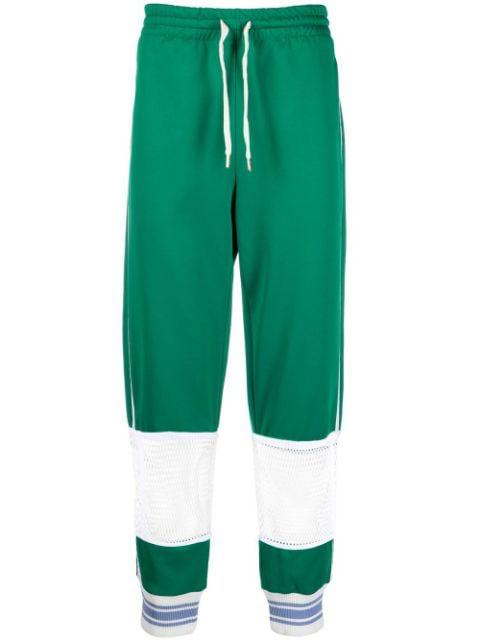 mesh-panel track pants by CASABLANCA