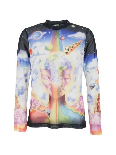 mesh printed sweatshirt by CASABLANCA
