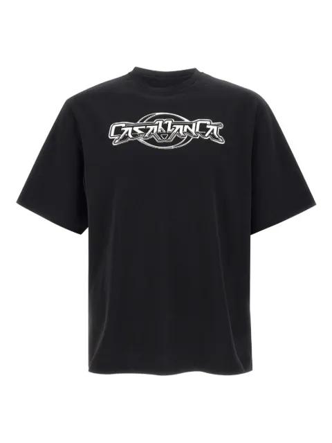 metallic logo T-shirt by CASABLANCA