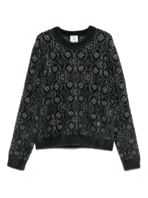 monogram crew-neck sweater by CASABLANCA