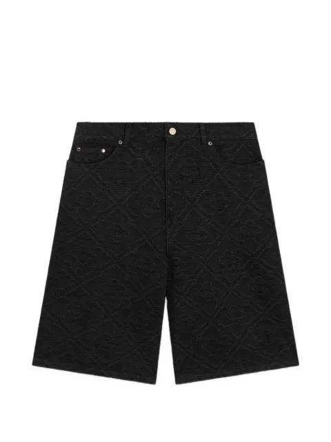 monogram denim shorts by CASABLANCA