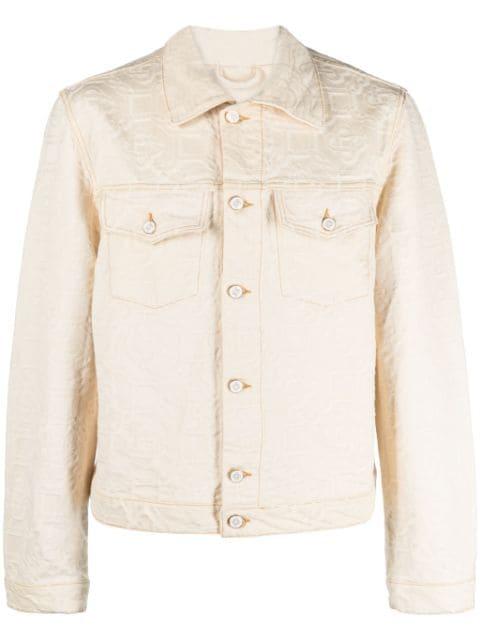 monogram-jacquard denim jacket by CASABLANCA