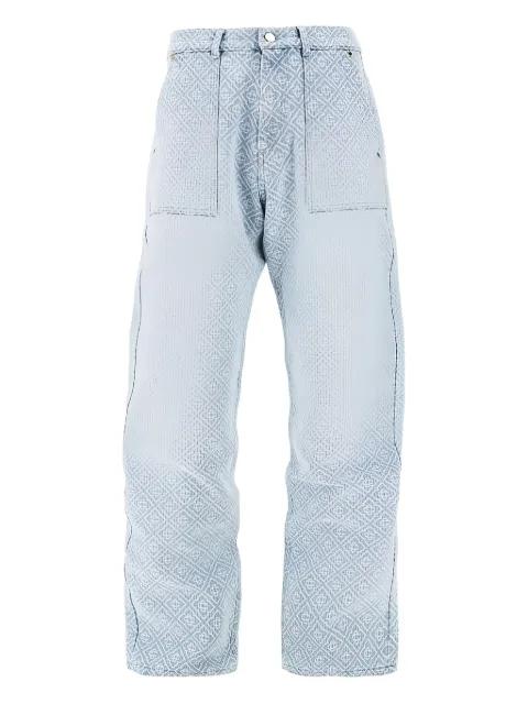 monogram-pattern jeans by CASABLANCA monogram-pattern jeans by CASABLANCA