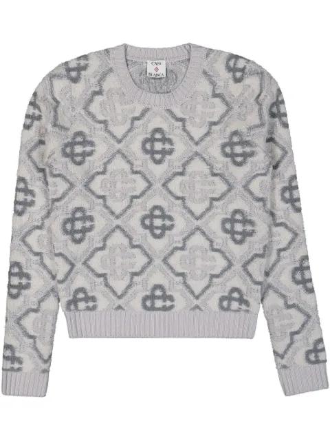 monogram-pattern jumper by CASABLANCA
