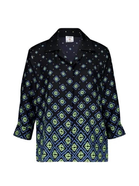 monogram silk shirt by CASABLANCA