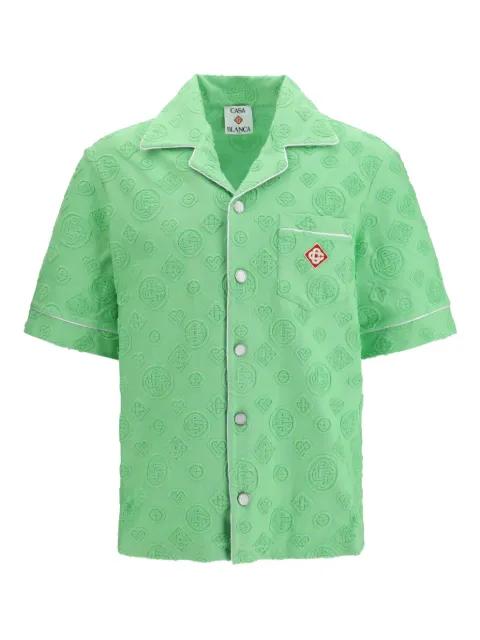 monogram towelling shirt by CASABLANCA