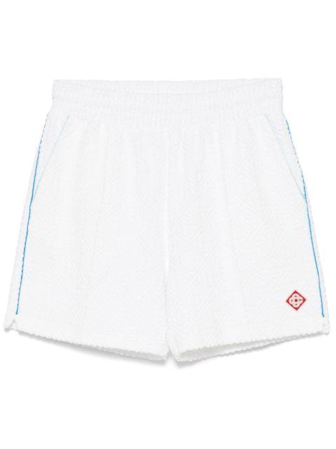 monogram towelling shorts by CASABLANCA