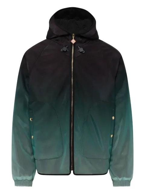 ombre-effect hoodied jacket by CASABLANCA